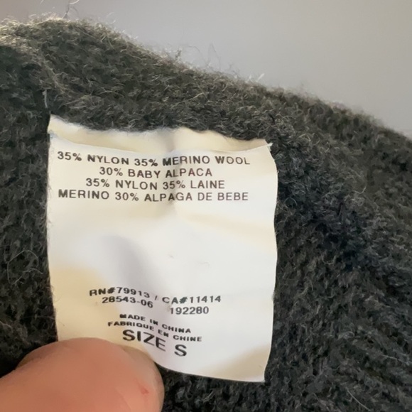 Vince for a pea in the pod baby alpaca/wool blend short sleeve cardigan size S - Picture 6 of 6